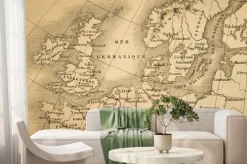 Fototapeta: ア ン テ ィ ー ク の 世界 地 図 ヨ ー ロ ッ パ