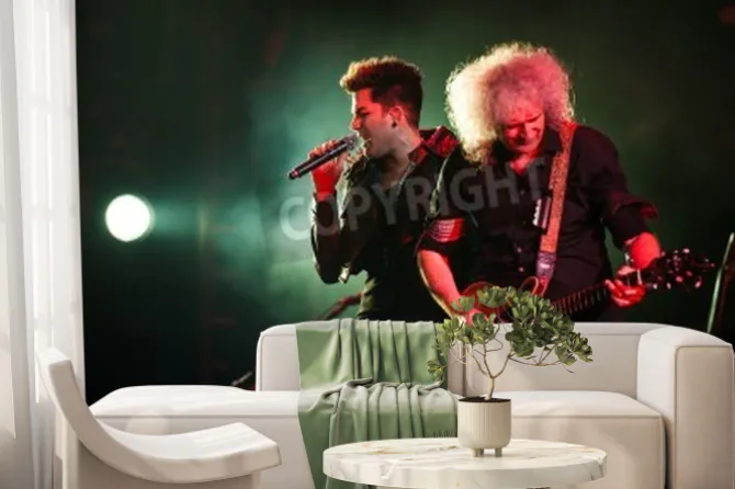 Fototapeta: 3 july, 2012 - moscow, russia - british rock band queen performing