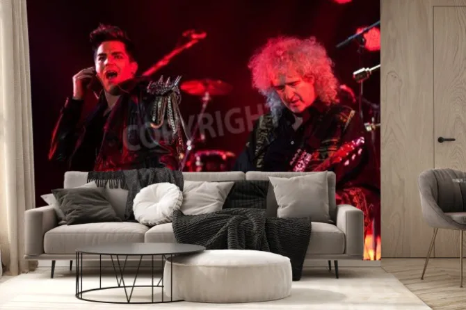 Fototapeta: 03 lipca 2012 - moskwa, rosja - brytyjski zespół rockowy królowa