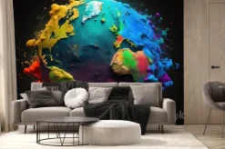 Fototapeta: A lot of colors and holi generative ai