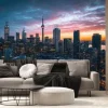 Fototapeta: A stunning twilight cityscape of toronto, showcasing skyscrapers