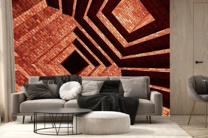 Fototapeta: Abstarct budynek cegła