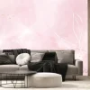 Fototapeta: Abstract dusty rose blush liquid watercolor background with gold,