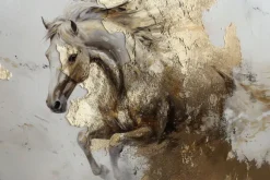 Fototapeta: Abstrakcja konia z imitacją złota