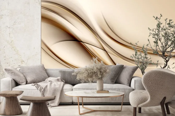 Fototapeta: Abstrakcja o miękkich liniach