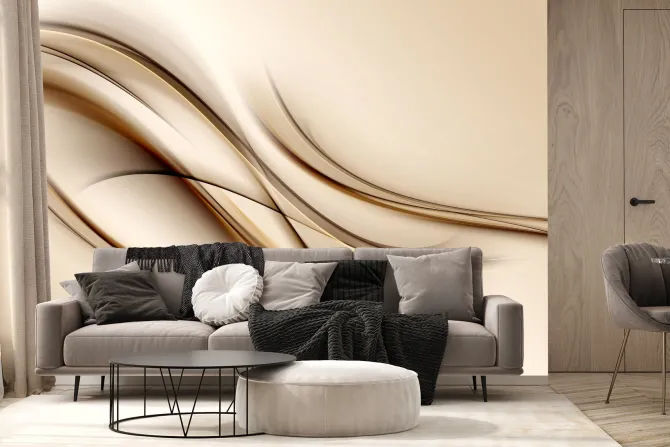 Fototapeta: Abstrakcja o miękkich liniach