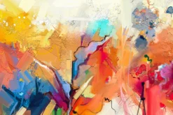 Fototapeta: Abstrakcjonistyczny kolorowy obraz olejny