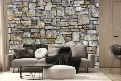 Fototapeta: Abstrakcyjna ściana z kamieni