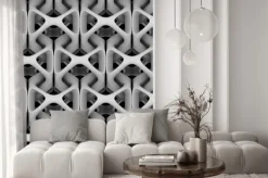 Fototapeta: Abstrakcyjna kompozycja 3d z łańcuchem