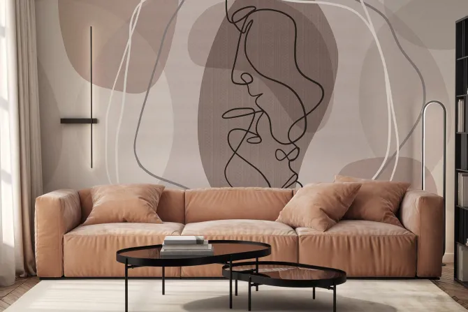 Fototapeta: Abstrakcyjna miłość linearna kompozycja