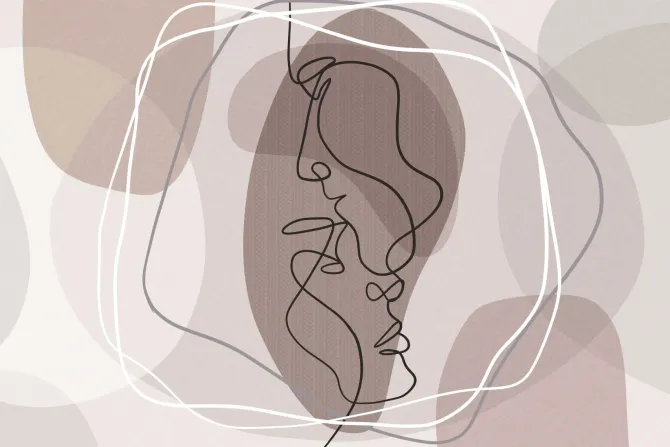 Fototapeta: Abstrakcyjna miłość linearna kompozycja