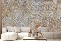 Fototapeta: Abstrakcyjna tekstura w stylu retro z ornamentami