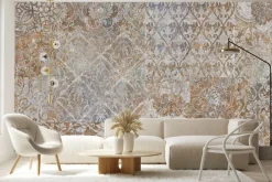 Fototapeta: Abstrakcyjna tekstura w stylu retro z ornamentami