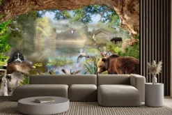 Fototapeta: Abstrakcyjna wioska wzór dla dzieci