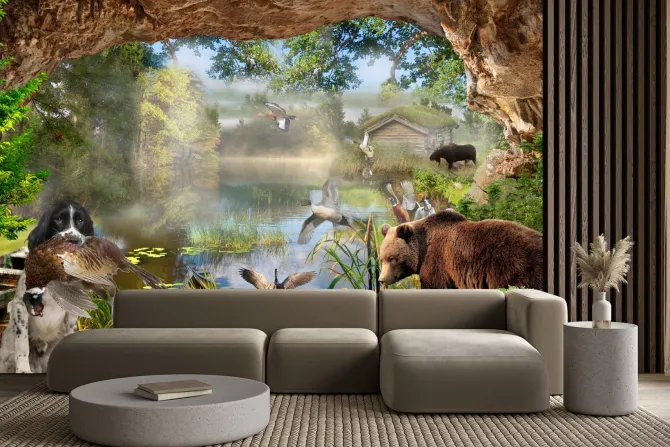 Fototapeta: Abstrakcyjna wioska wzór dla dzieci