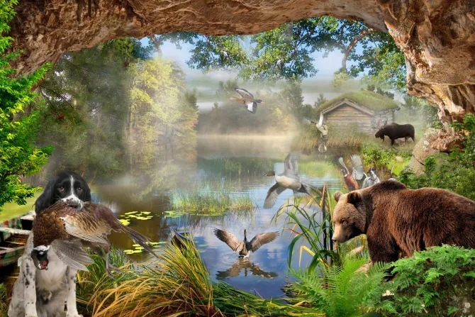 Fototapeta: Abstrakcyjna wioska wzór dla dzieci