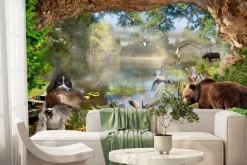 Fototapeta: Abstrakcyjna wioska wzór dla dzieci