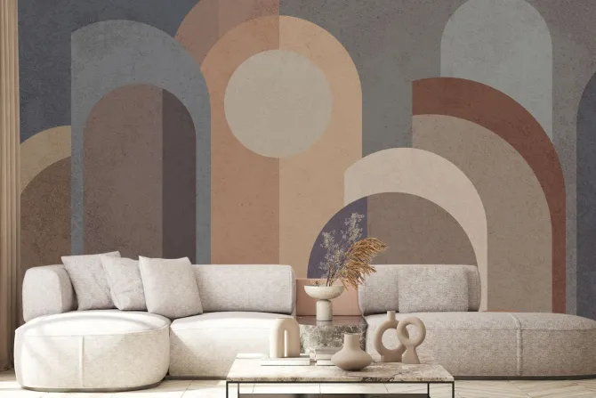 Fototapeta: Abstrakcyjne figury geometryczne w nowoczesnym stylu