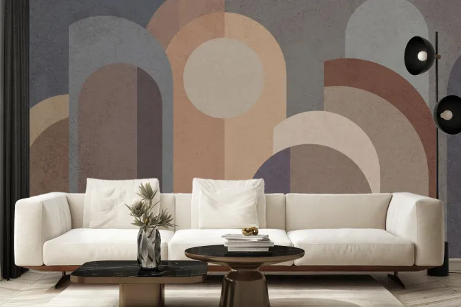 Fototapeta: Abstrakcyjne figury geometryczne w nowoczesnym stylu