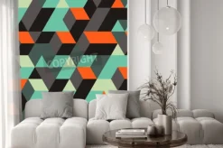 Fototapeta: Abstrakcyjne geometryczne 3d tła. może być używany do tapety,