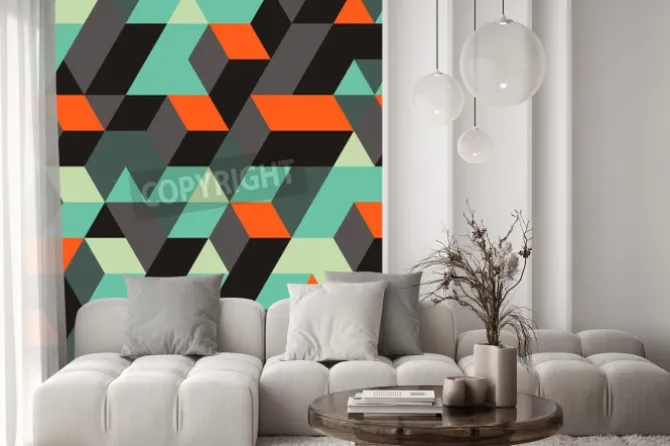 Fototapeta: Abstrakcyjne geometryczne 3d tła. może być używany do tapety,