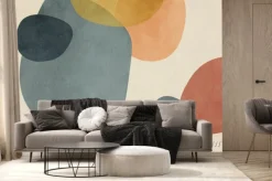 Fototapeta: Abstrakcyjne geometryczne kształty z kamieni