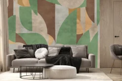 Fototapeta: Abstrakcyjne kształty geometryczne w nowoczesnym stylu z teksturą