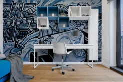 Fototapeta: Abstrakcyjne koszykarskie graffiti