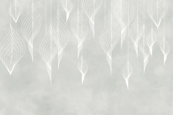 Fototapeta: Abstrakcyjne liście w stylu grunge