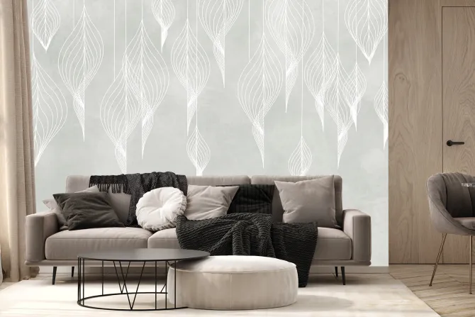 Fototapeta: Abstrakcyjne liście w stylu grunge