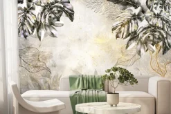 Fototapeta: Abstrakcyjne liście monstery