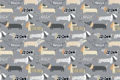 Fototapeta: Abstrakcyjne malowane psy jamniki