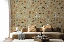 Fototapeta: Abstrakcyjne małe i duże psy