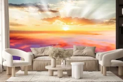 Fototapeta: Abstrakcyjne niebo z promieniami słonecznymi