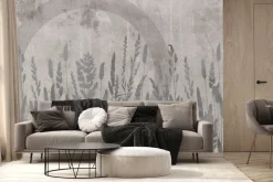 Fototapeta: Abstrakcyjne przedstawienie łąki na ścianie