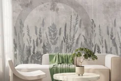 Fototapeta: Abstrakcyjne przedstawienie łąki na ścianie