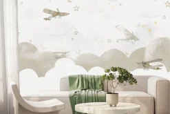 Fototapeta: Abstrakcyjne samoloty w chmurach