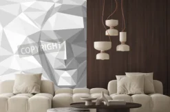 Fototapeta: Abstrakcyjne tło z twarzy wykonane geometryczne kształty