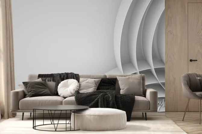 Fototapeta: Abstrakcyjne tło z spirale, 3 d renderowania