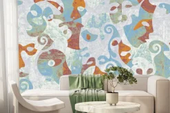 Fototapeta: Abstrakcyjne twarze w stylu bauhaus artystyczna grafika