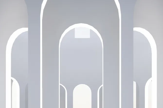 Fototapeta: Abstrakcyjne łuki w kolorach szarości