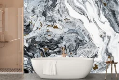 Fototapeta: Abstrakcyjny marmur w szarości