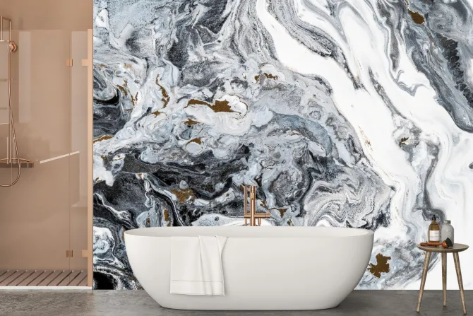 Fototapeta: Abstrakcyjny marmur w szarości