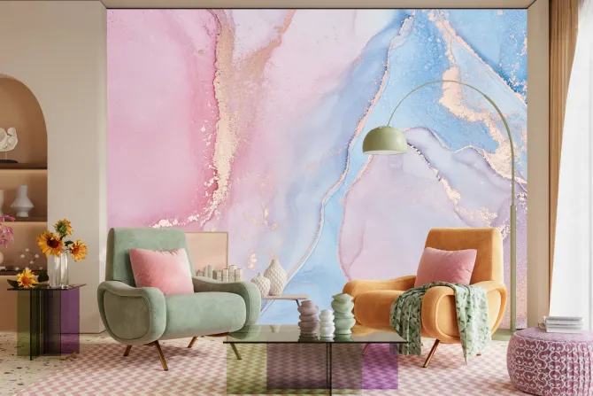 Fototapeta: Abstrakcyjny marmur w pastelowych barwach