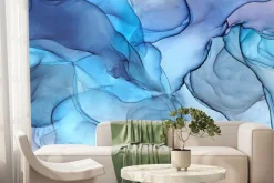 Fototapeta: Abstrakcyjny niebieski marmur deseń