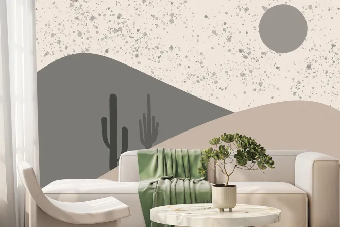 Fototapeta: Abstrakcyjny wzór pustynnych wzgórz