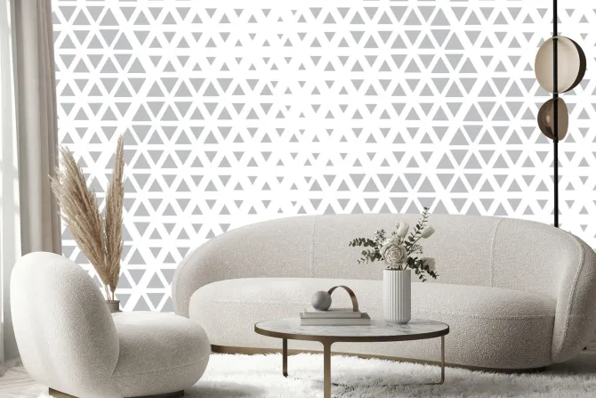 Fototapeta: Abstrakcyjny wzór geometryczny biało szary