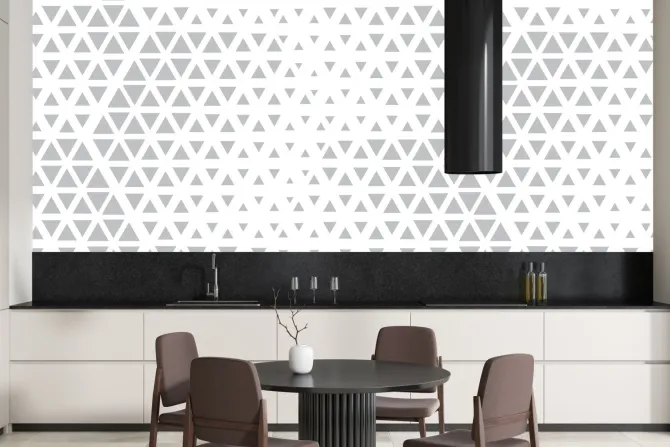 Fototapeta: Abstrakcyjny wzór geometryczny biało szary