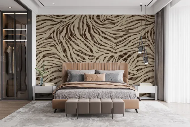 Fototapeta: Abstrakcyjny wzór w imitacji zebry