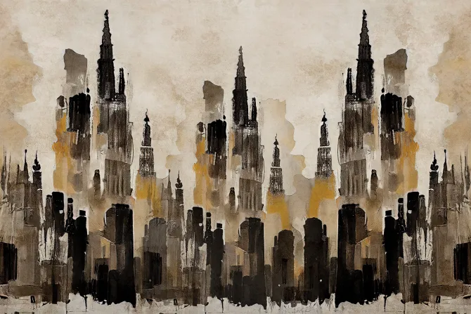 Fototapeta: Akwarela miasta nowego jorku